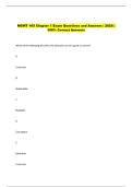 MGMT 105 Chapter 1 Exam Questions and Answers &vert; 2026 &vert;  100&percnt; Correct Answers 