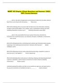 MGMT 105 Chapter 4 Exam Questions and Answers &vert; 2026 &vert;  100&percnt; Correct Answers