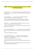 MGMT 105 Chapter 11 Exam Questions and Answers &vert; 2026 &vert;  100&percnt; Correct Answers