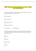MGMT 105 Chapter 11 Exam Questions and Answers &vert; 2026 &vert;  100&percnt; Correct Answers