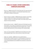 CISM 3131 EXAM 1 STUDY GUIDE WITH COMPLETE SOLUTIONS 
