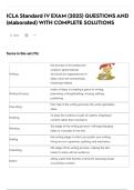 ICLA Standard IV EXAM &lpar;2025&rpar; QUESTIONS AND &lpar;elaborated&rpar; WITH COMPLETE SOLUTIONS