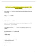 MGT 5500 Exam 3 Questions and Answers &vert; 2026 &vert; 100&percnt;  Correct Answers 