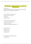MGT 5500 Exam 1 Questions and Answers &vert; 2026 &vert; 100&percnt;  Correct Answers 
