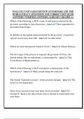 POLS 2312 UNIT 6 QUIZ REVIEW GOVERNORS AND THE  BUREAUCRACY QUESTIONS AND CORRECT DETAILED  ANSWERS &lpar;VERIFIED ANSWERS&rpar; ALREADY GRADED A&plus; 