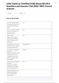 MHIC NASCLA CONTRACTORS EXAM REVIEW  Questions and Answers &vert; Fall 2026 &vert; 100&percnt; Correct  Answers