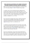 OPMA 3306 FINAL QUESTIONS AND CORRECT DETAILED  ANSWERS &lpar;VERIFIED ANSWERS&rpar; ALREADY GRADED A&plus;