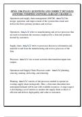OPMA 3306 EXAM 1 QUESTIONS AND CORRECT DETAILED  ANSWERS &lpar;VERIFIED ANSWERS&rpar; ALREADY GRADED A&plus; 