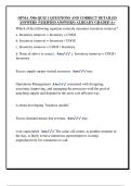 OPMA 3306 QUIZ 1 QUESTIONS AND CORRECT DETAILED  ANSWERS &lpar;VERIFIED ANSWERS&rpar; ALREADY GRADED A&plus;