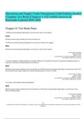 Operations and Supply Chain Management &lpar;16th Edition&comma; Jacobs&rpar;  Complete Test Bank &lpar;Chapters 1&ndash;22&rpar;  Verified Answers & Rationales  Updated 2025&ndash;2026