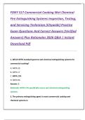 FDNY S17 Commercial Cooking Wet Chemical  Fire Extinguishing Systems Inspection&comma; Testing&comma;  and Servicing Technician &lpar;Citywide&rpar; Practice  Exam Questions And Correct Answers &lpar;Verified  Answers&rpar; Plus Rationales 2026 Q&A &vert; Instant  Download Pdf 