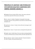 PRINCIPLES OF ANATOMY AND PHYSIOLOGY 14TH EDITION EXAM PACK QUESTIONS WITH VERIFIED ANSWERS GRADED A+