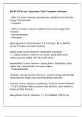 MCB 150 Exam 1 Questions With Complete Solutions