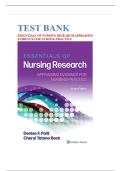Essentials of Nursing Research 10th Edition by Denise Polit & Cheryl Beck | Test Bank | Latest 2025/2026 Verified Questions & Correct Answers