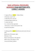 BASIC APPRAISAL PROCEDURES MCKISSOCK EXAM QUESTIONS WITH CORRECT ANSWERS