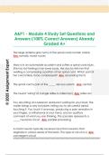 A&P1 - Module 4 Study Set Questions and  Answers &lpar;100&percnt; Correct Answers&rpar; Already  Graded A&plus;