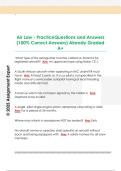 Air Law - PracticeQuestions and Answers  &lpar;100&percnt; Correct Answers&rpar; Already Graded  A&plus;