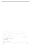 NMNC 1110 CONTENT FOR EXAM 2 QUESTIONS WITH CORRECT ANSWERS