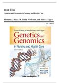 FULL TEST BANK -Genetics and Genomics in Nursing and Health Care BY&colon; &lpar;Theresa A&period;Beery&comma; M&period; Linda Workman and Julia A&period; Eggert&rpar; 2ND EDITION&vert;ISBN 9780803660960&vert; All chapters included&period;