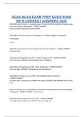 ACSA NCSO EXAM PREP QUESTIONS WITH CORRECT ANSWERS 2026