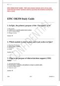 EPIC OR350 STUDY GUIDE - TEST &lpar;NEW UPDATED VERSION&rpar; LATEST ACTUAL EXAM  QUESTIONS AND CORRECT ANSWERS &lpar;VERIFIED QUESTIONS AND ANSWERS&rpar; GUARANTEED  PASS A&plus; &lbrack;2026&rsqb; 