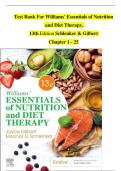 Test Bank &mdash; Williams&rsquo; Essentials of Nutrition and Diet Therapy 13th Edition Joyce Ann Gilbert & Eleanor Schlenker &lpar;ISBN 9780323847124&rpar; 2026