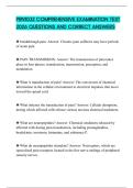 PRN1032 COMPREHENSIVE EXAMINATION TEST 2026 QUESTIONS AND CORRECT ANSWERS