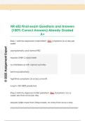 NR 602 Final exam Questions and Answers  &lpar;100&percnt; Correct Answers&rpar; Already Graded  A&plus;