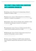 PRO START 2 FINAL PAPER 2026 QUESTIONS WITH ANSWERS GRADED A&plus;