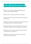 PRO START 2 ACTUAL EXAM PAPER 2026 QUESTIONS WITH SOLUTIONS GRADED A&plus;