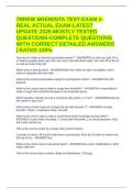 7BREW BREWISTA TEST-EXAM 1-REAL ACTUAL EXAM-LATEST UPDATE 2025-MOSTLY TESTED QUESTIONS-COMPLETE QUESTIONS WITH CORRECT DETAILED ANSWERS &vert; RATED 100&percnt;