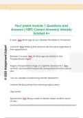 Pect prek4 module 1 Questions and  Answers &lpar;100&percnt; Correct Answers&rpar; Already  Graded A&plus;
