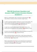 PNR 309 Final Exam Questions and  Answers &lpar;100&percnt; Correct Answers&rpar; Already  Graded A&plus;