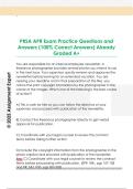 PRSA APR Exam Practice Questions and  Answers &lpar;100&percnt; Correct Answers&rpar; Already  Graded A&plus;