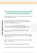 Rise up test Questions and Answers &lpar;100&percnt;  Correct Answers&rpar; Already Graded A&plus;