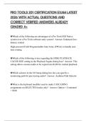 PRO TOOLS 201 CERTIFICATION EXAM LATEST 2026 WITH ACTUAL QUESTIONS AND CORRECT VERIFIED ANSWERS ALREADY GRADED A&plus;