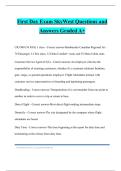 First Day Exam SkyWest Questions and Answers Graded A&plus;