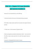 CRJ 122 - Chapter 01 Exam Questions and Answers Graded A&plus;