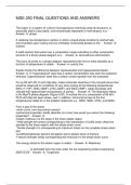 MSE 250 FINAL QUESTIONS AND ANSWERS