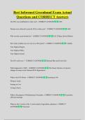 Best Informed Greenhand Exam Actual  Questions and CORRECT Answers