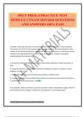 PECT PREK-4 PRACTICE TEST MODULE 2 EXAM 2025&sol;2026 QUESTIONS AND ANSWERS 100&percnt; PASS