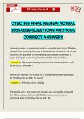 CTEC 305 FINAL REVIEW ACTUAL 2025&sol;2026 QUESTIONS AND 100&percnt; CORRECT ANSWERS