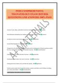 PIMS COMPREHENSIVE&colon; THANATOLOGY EXAM 2025&sol;2026 QUESTIONS AND ANSWERS 100&percnt; PASS
