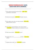 NBDHE Pharmacology Exam &ndash; Complete Questions and Answers Study Guide &lpar;Dental Hygiene Board Preparation&rpar;
