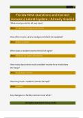 Florida NHA Questions and Correct  Answers&sol; Latest Update &sol; Already Graded