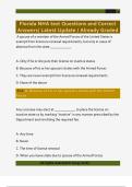 Florida NHA test Questions and Correct  Answers&sol; Latest Update &sol; Already Graded