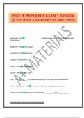 PSYCH 350 PURDUE EXAM 1 2025&sol;2026 QUESTIONS AND ANSWERS 100&percnt; PASS