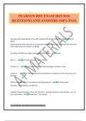 PEARSON RBT EXAM 2025&sol;2026 QUESTIONS AND ANSWERS 100&percnt; PASS