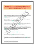 RNA 805 EXAM 1 2025&sol;2026 QUESTIONS AND ANSWERS 100&percnt; PASS