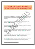RNSG 1144 EXAM 1 2025&sol;2026 QUESTIONS AND ANSWERS 100&percnt; PASS